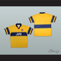 1997-1999 Arsenal London FC Yellow Soccer Jersey
