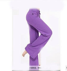 1pcs Women's Pants trousers 2020 Spring Elastic Pure cotton fabrics high waist pants dance trousers Girl baggy Sweatpants woman