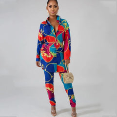 2 Piece Sets African Sets For Women New African Print Elastic Bazin Baggy Pants Rock Style Dashiki Sleeve Famous Suit For Lady