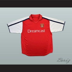 2000-2002 Arsenal London FC Red Soccer Jersey