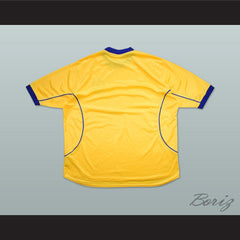 2000-2001 Everton Liverpool FC Yellow Soccer Jersey