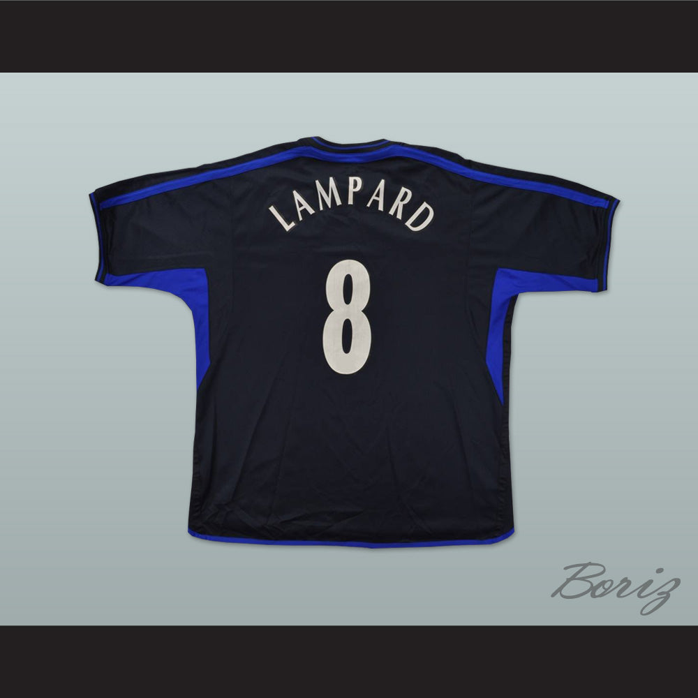 2002-2004 Lampard 8 Chelsea London FC Black Soccer Jersey