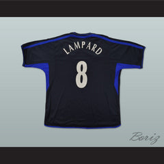 2002-2004 Lampard 8 Chelsea London FC Black Soccer Jersey