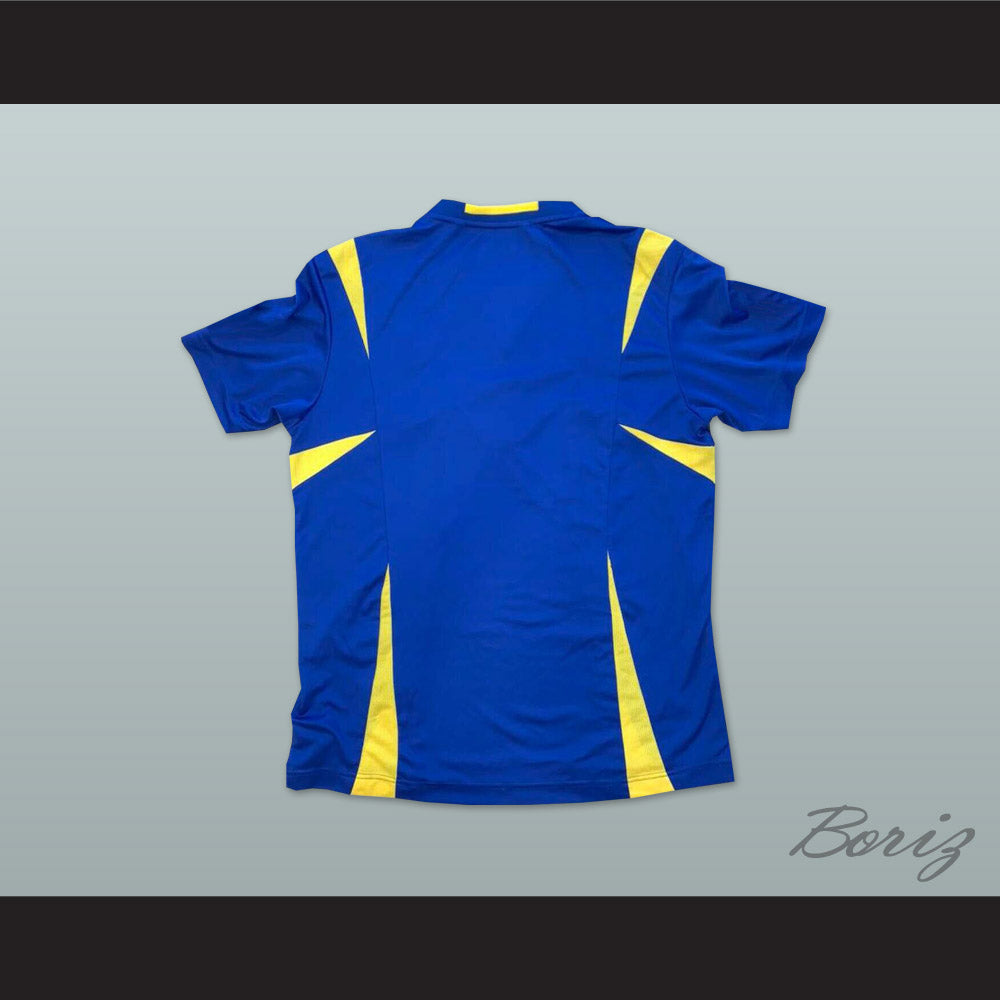 2006-2008 Style Ukraine National Team Away Blue Soccer Jersey