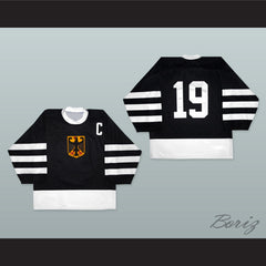 2008 Marco Sturm 19 Germany Hockey Jersey
