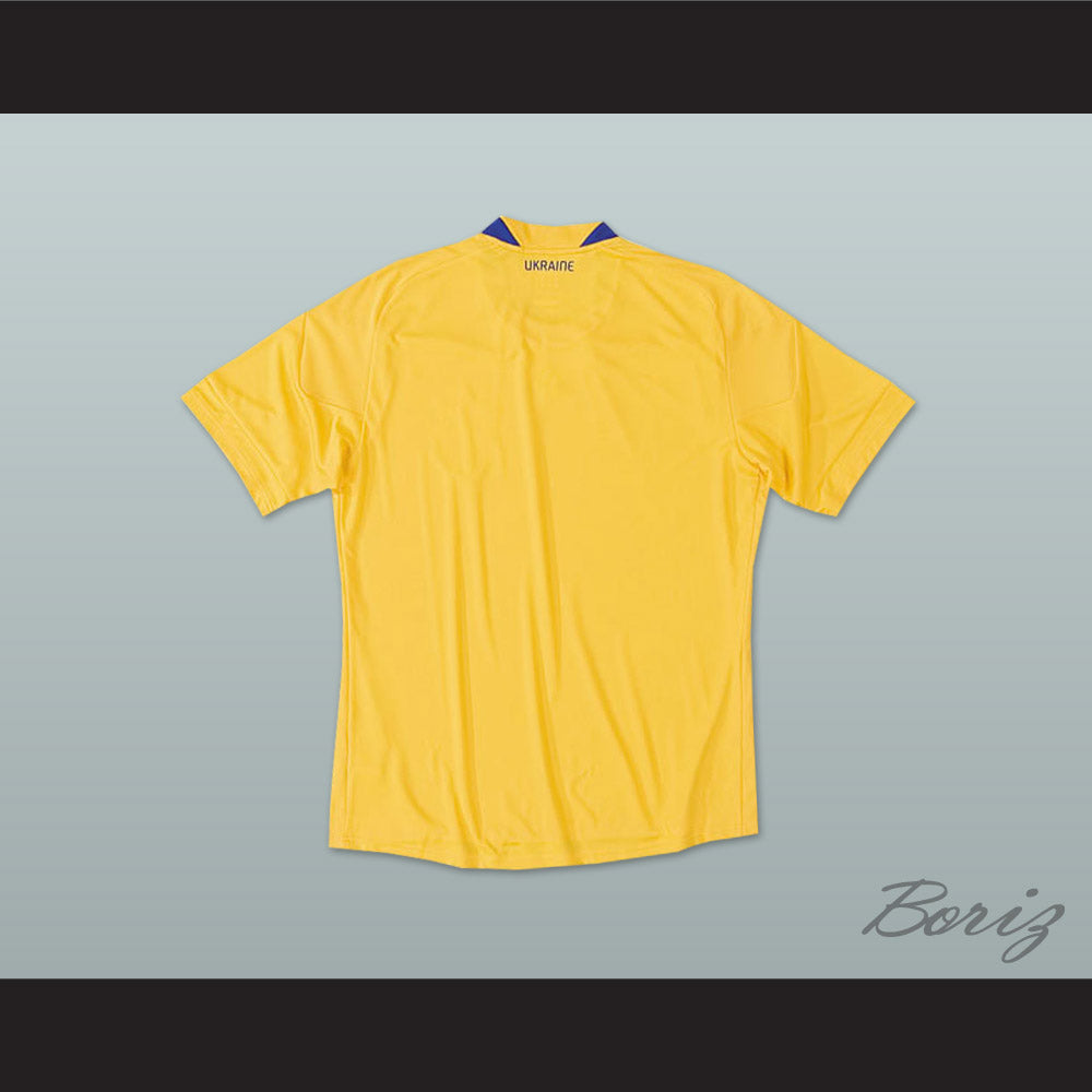 2010-2011 Style Ukraine National Team Home Yellow Soccer Jersey