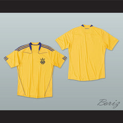 2010-2011 Style Ukraine National Team Home Yellow Soccer Jersey