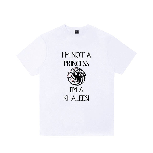 2019 Men's Game Of Thrones T Shirt House Stark Snow Arya NOT TODAY Printed Shirts Women Casual Tee Tops Plus Size Streetwear