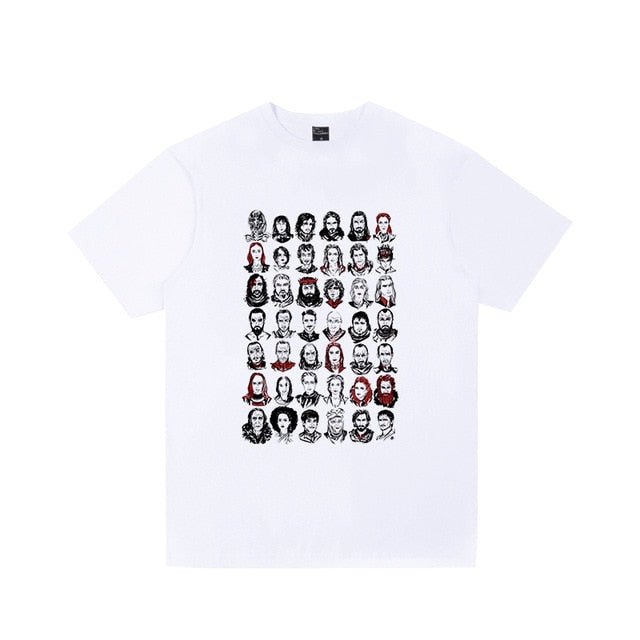 2019 Men's Game Of Thrones T Shirt House Stark Snow Arya NOT TODAY Printed Shirts Women Casual Tee Tops Plus Size Streetwear