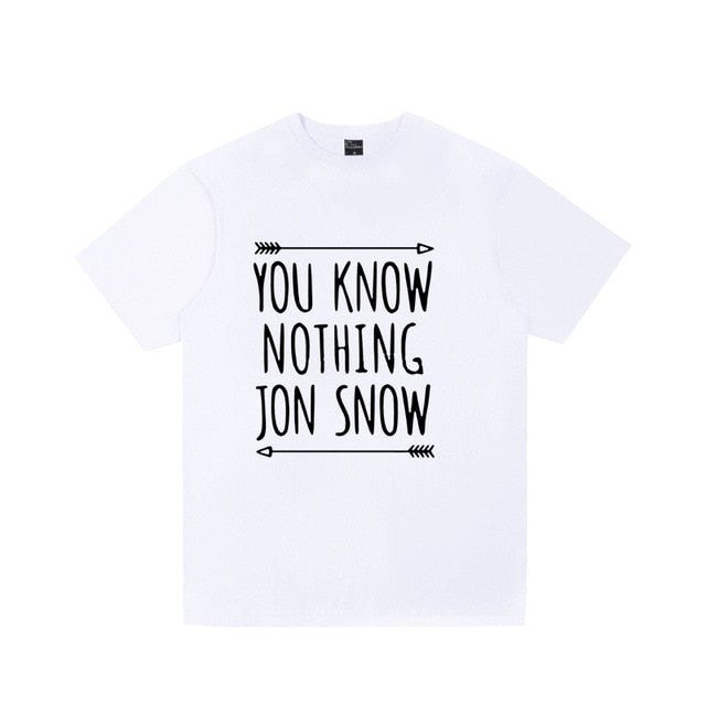 2019 Men's Game Of Thrones T Shirt House Stark Snow Arya NOT TODAY Printed Shirts Women Casual Tee Tops Plus Size Streetwear