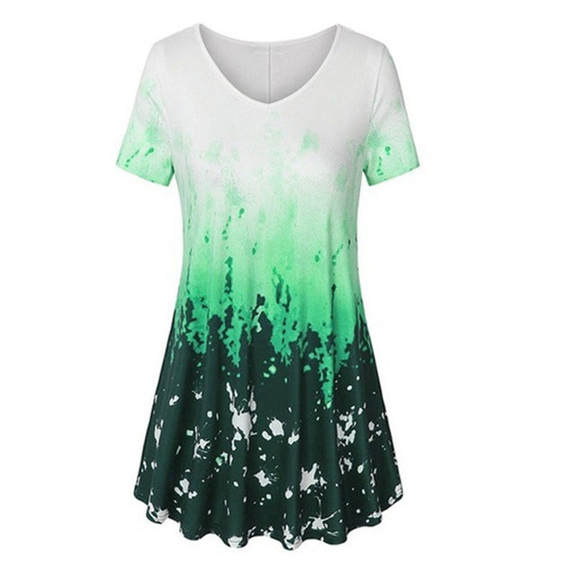 2019 Summer Large Size S-5XL Women's T shirt Half Sleeve O-Neck Floral Print Casual T Shirts Tops Female Loose T Shirt Plus Size