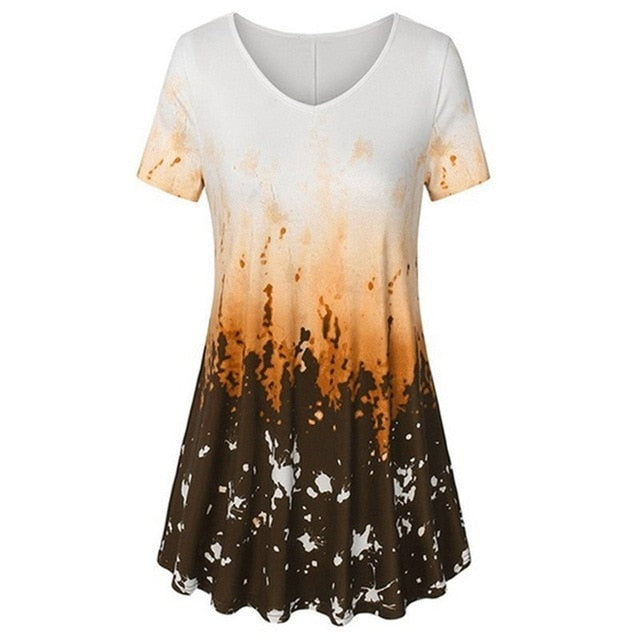 2019 Summer Large Size S-5XL Women's T shirt Half Sleeve O-Neck Floral Print Casual T Shirts Tops Female Loose T Shirt Plus Size
