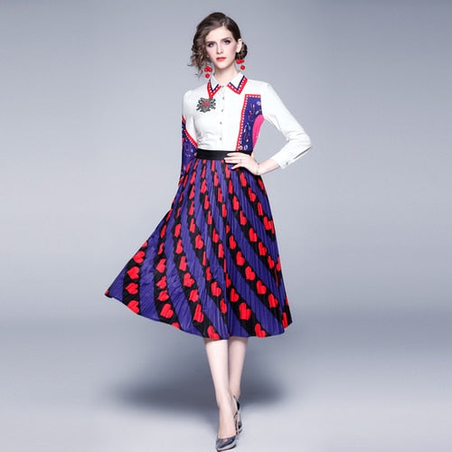 2019 summer new women's summer dress floral dress custom dress printing Europe and America ethnic dress female