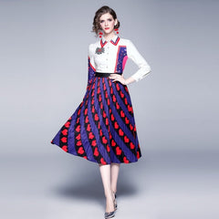2019 summer new women's summer dress floral dress custom dress printing Europe and America ethnic dress female