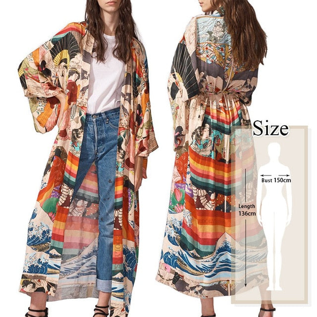2020 Bohemian Printed Cover-ups Sexy Summer Beach Dress Cotton Tunic Women Beachwear Swimsuit Cover Up Bikini Wrap Sarongs Q675