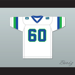 1984 USFL Bill Winters 60 San Antonio Gunslingers Home Football Jersey