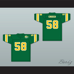 1974-75 WFL Bob Creech 58 Shreveport Steamer Road Football Jersey with Patch