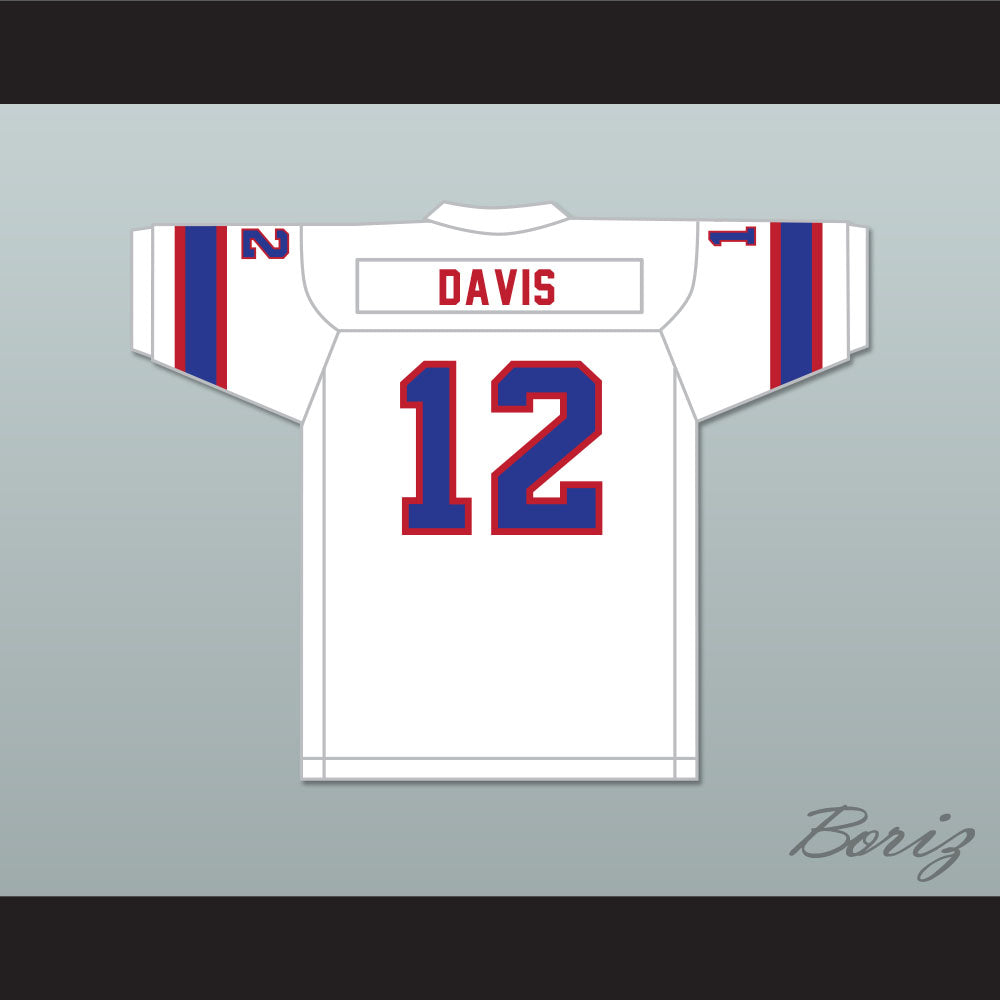 1974 WFL Bob Davis 12 Florida Blazers Home Football Jersey