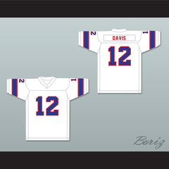 1974 WFL Bob Davis 12 Florida Blazers Home Football Jersey