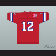 1974 WFL Bob Davis 12 Florida Blazers Road Football Jersey with Patch