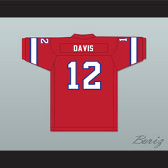 1974 WFL Bob Davis 12 Florida Blazers Road Football Jersey with Patch