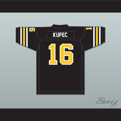 1975 WFL Chris Kupec 16 Charlotte Hornets Road Football Jersey with Patch