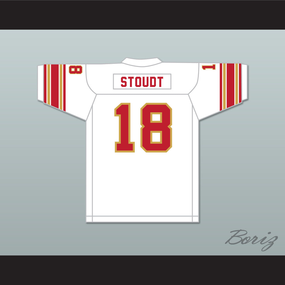1984 USFL Cliff Stoudt 18 Birmingham Stallions Home Football Jersey