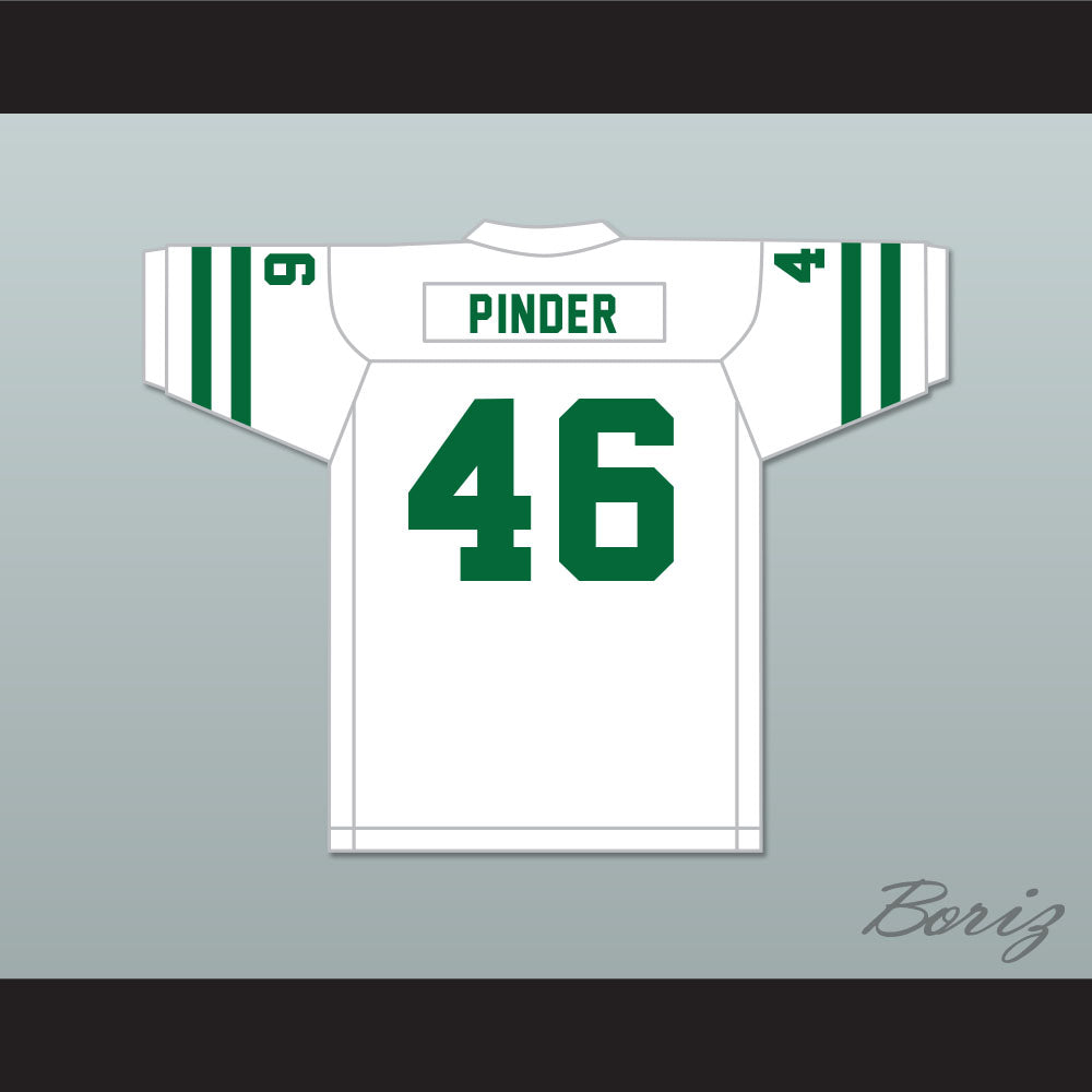1975 WFL Cyril Pinder 46 Chicago Winds Home Football Jersey with Patch
