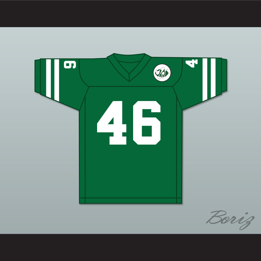 1975 WFL Cyril Pinder 46 Chicago Winds Road Football Jersey with Patch
