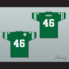 1975 WFL Cyril Pinder 46 Chicago Winds Road Football Jersey with Patch
