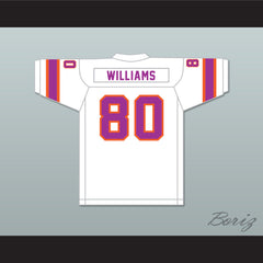 1974-75 WFL Dave Williams 80 Southern California Sun Home Football Jersey with Patch