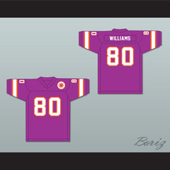 1974-75 WFL Dave Williams 80 Southern California Sun Road Football Jersey with Patch