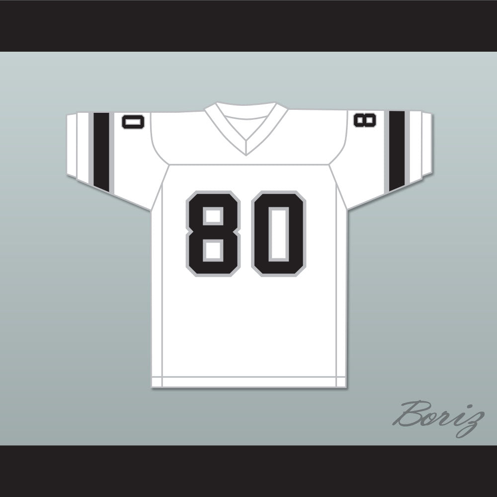1974 WFL Dennis Hughes 80 Jacksonville Sharks Home Football Jersey