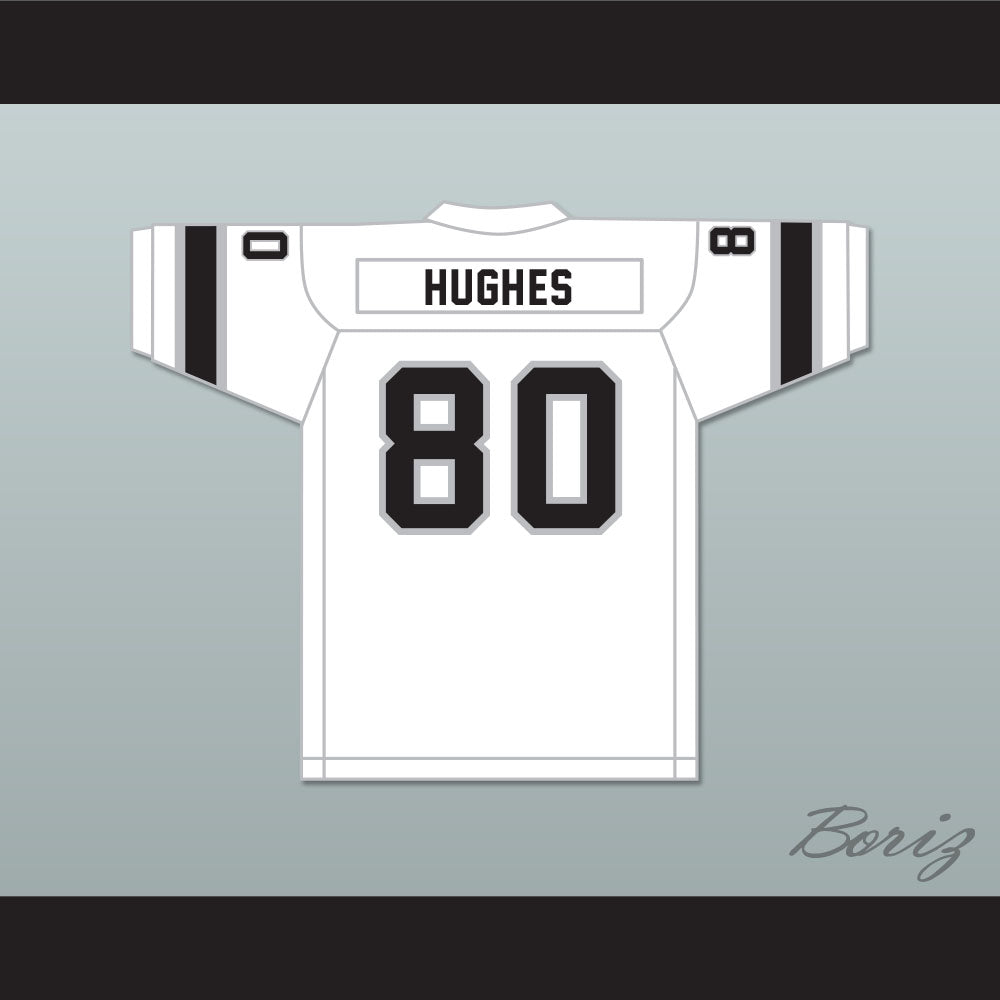 1974 WFL Dennis Hughes 80 Jacksonville Sharks Home Football Jersey