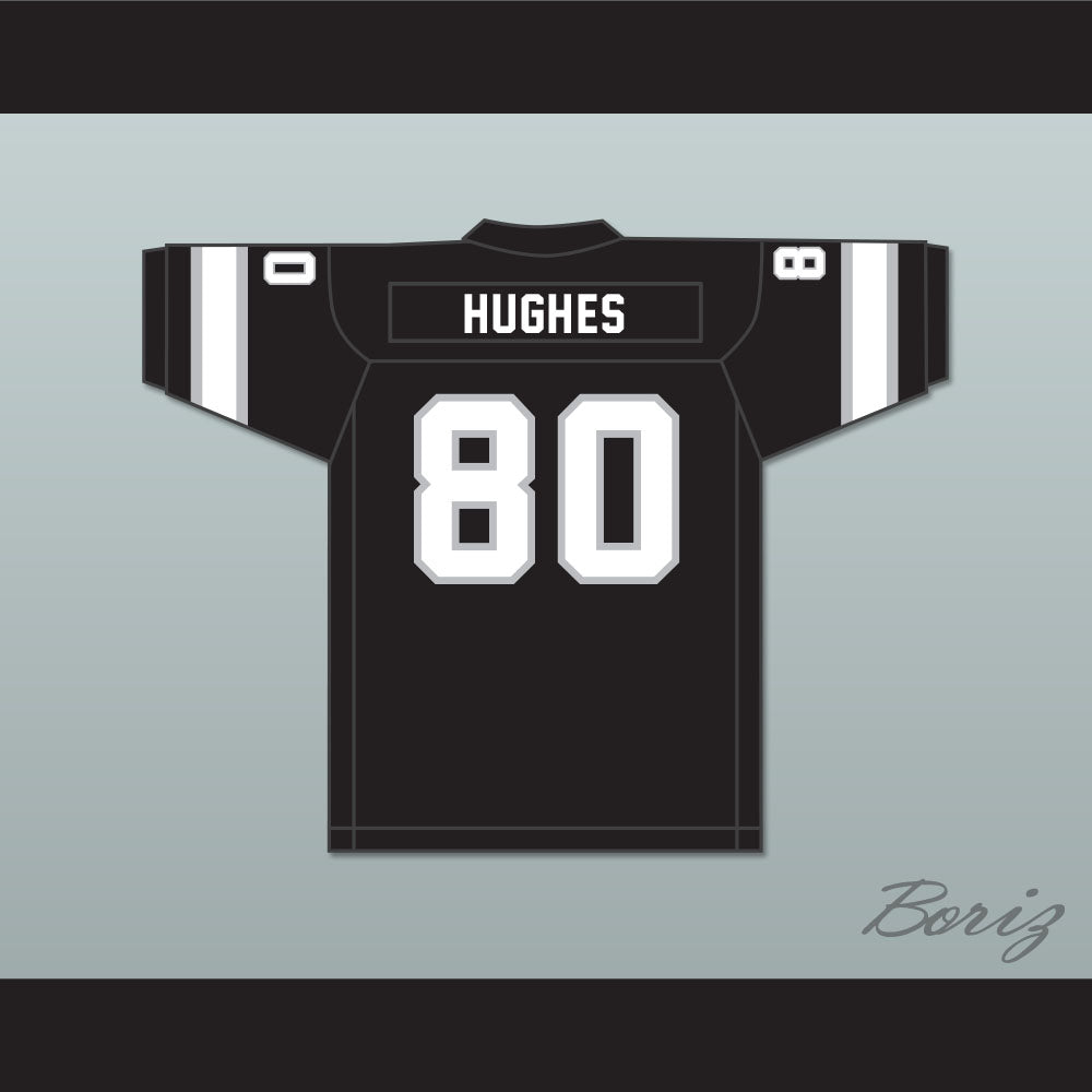 1974 WFL Dennis Hughes 80 Jacksonville Sharks Road Football Jersey with Patch