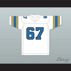 1983 USFL Don Drake 67 Oakland Invaders Home Football Jersey