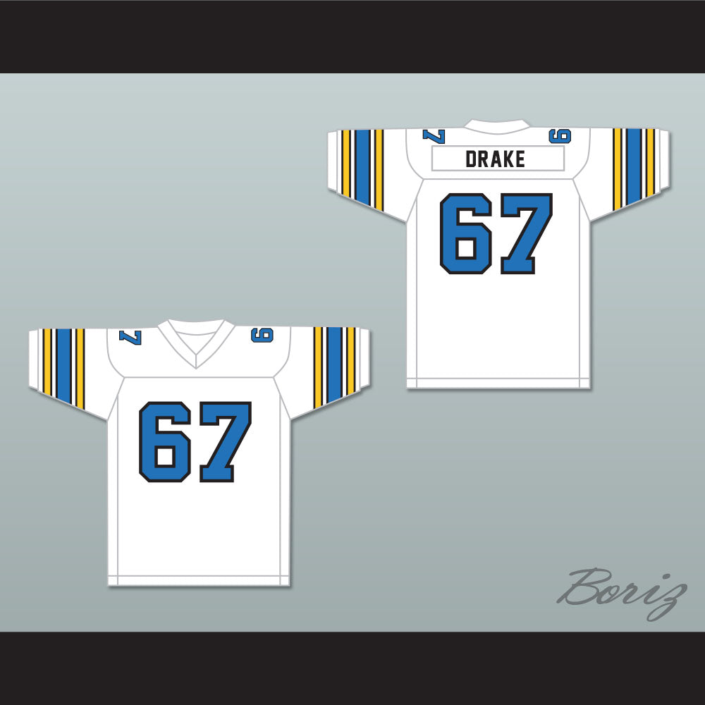 1983 USFL Don Drake 67 Oakland Invaders Home Football Jersey