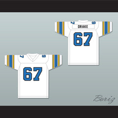 1983 USFL Don Drake 67 Oakland Invaders Home Football Jersey