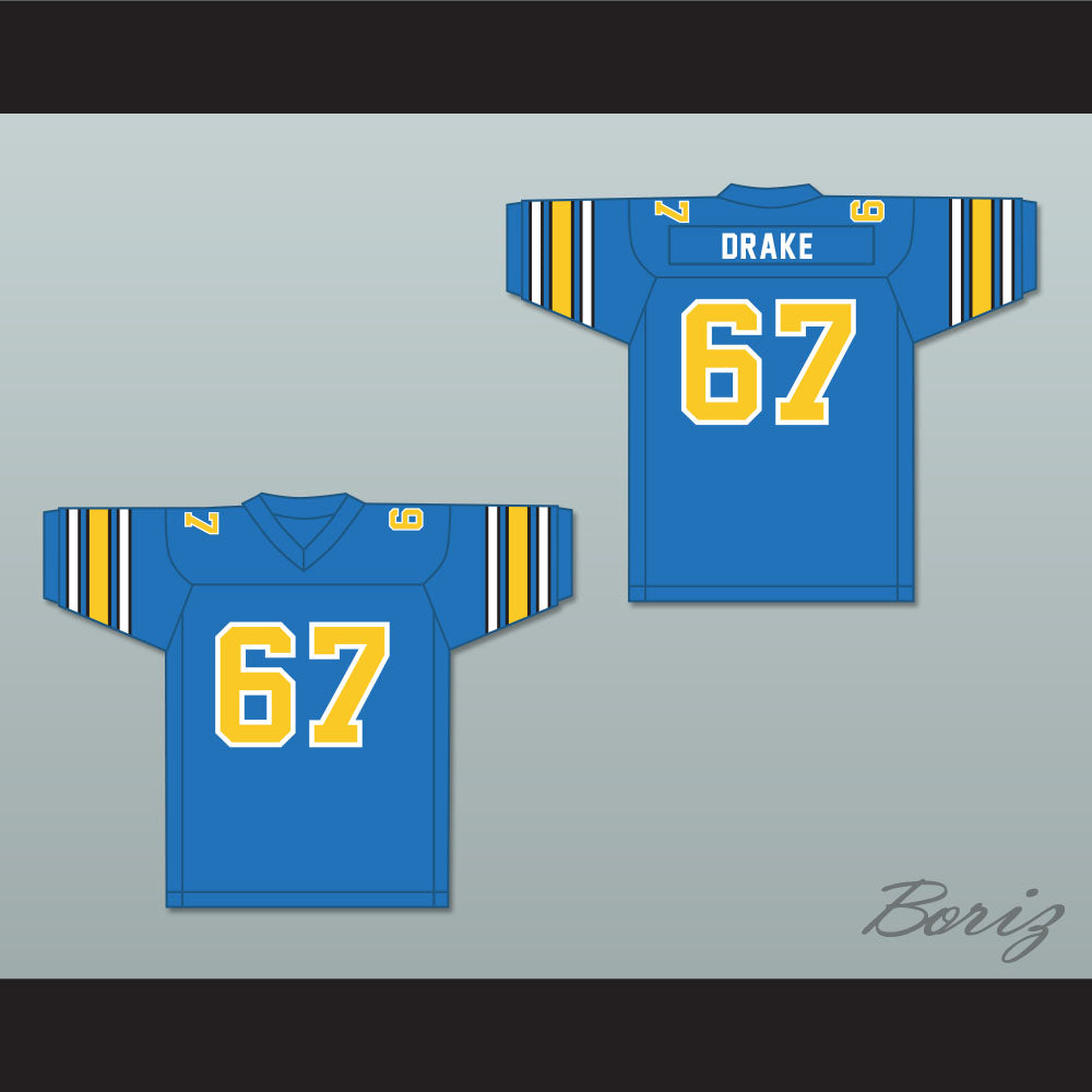 1983 USFL Don Drake 67 Oakland Invaders Road Football Jersey