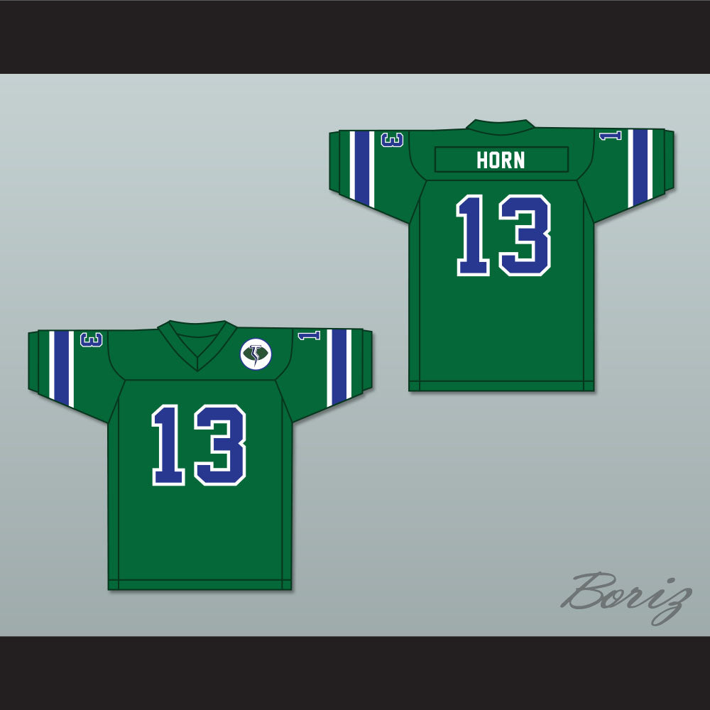 1975 WFL Don Horn 13 Portland Thunder Road Football Jersey with Patch