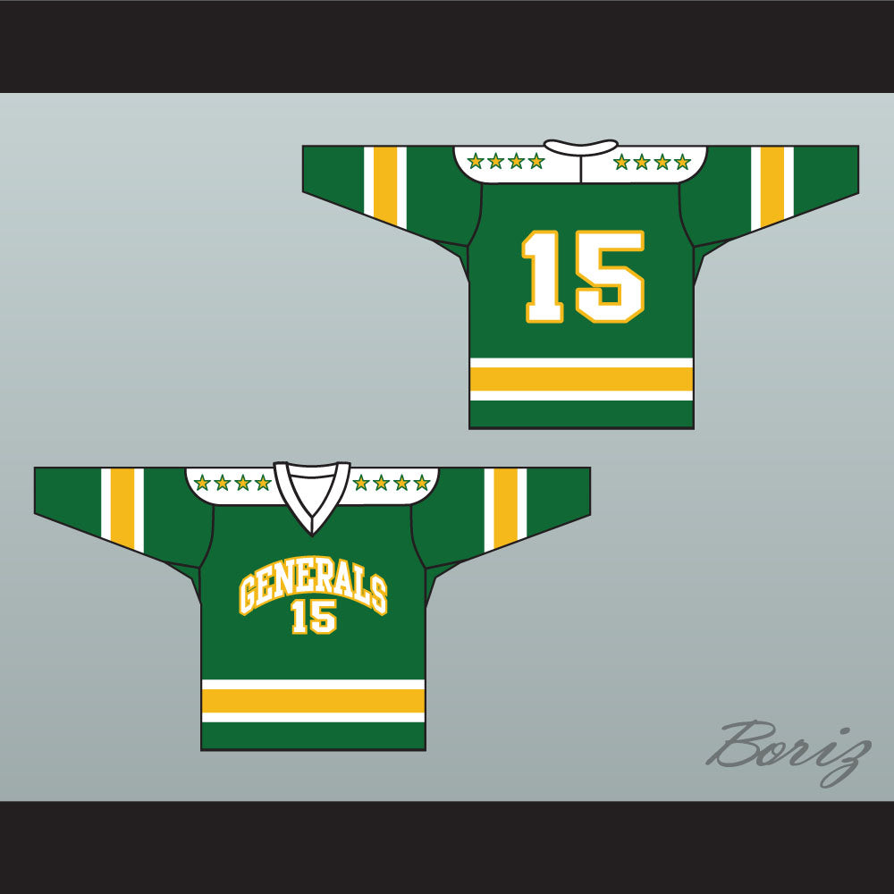 1960's Style EHL Greensboro Generals Green Hockey Jersey