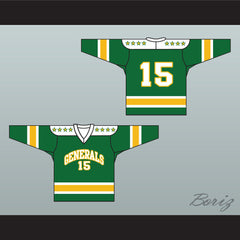 1960's Style EHL Greensboro Generals Green Hockey Jersey