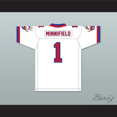 1984 USFL Frank Minnifield 1 Arizona Wranglers Home Football Jersey