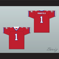 1984 USFL Frank Minnifield 1 Arizona Wranglers Road Football Jersey