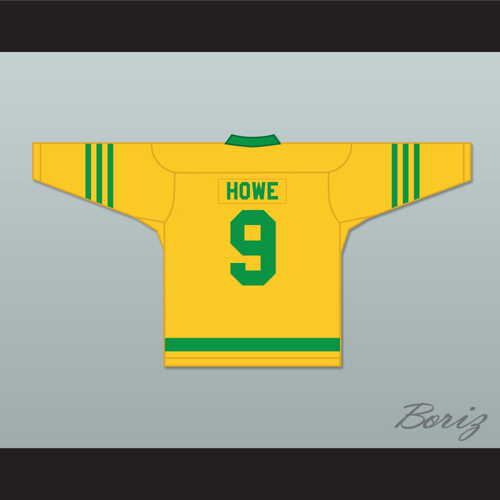 1945-46 Gordie Howe 9 Omaha Ak-Sar-Ben Knights USHL Away Hockey Jersey