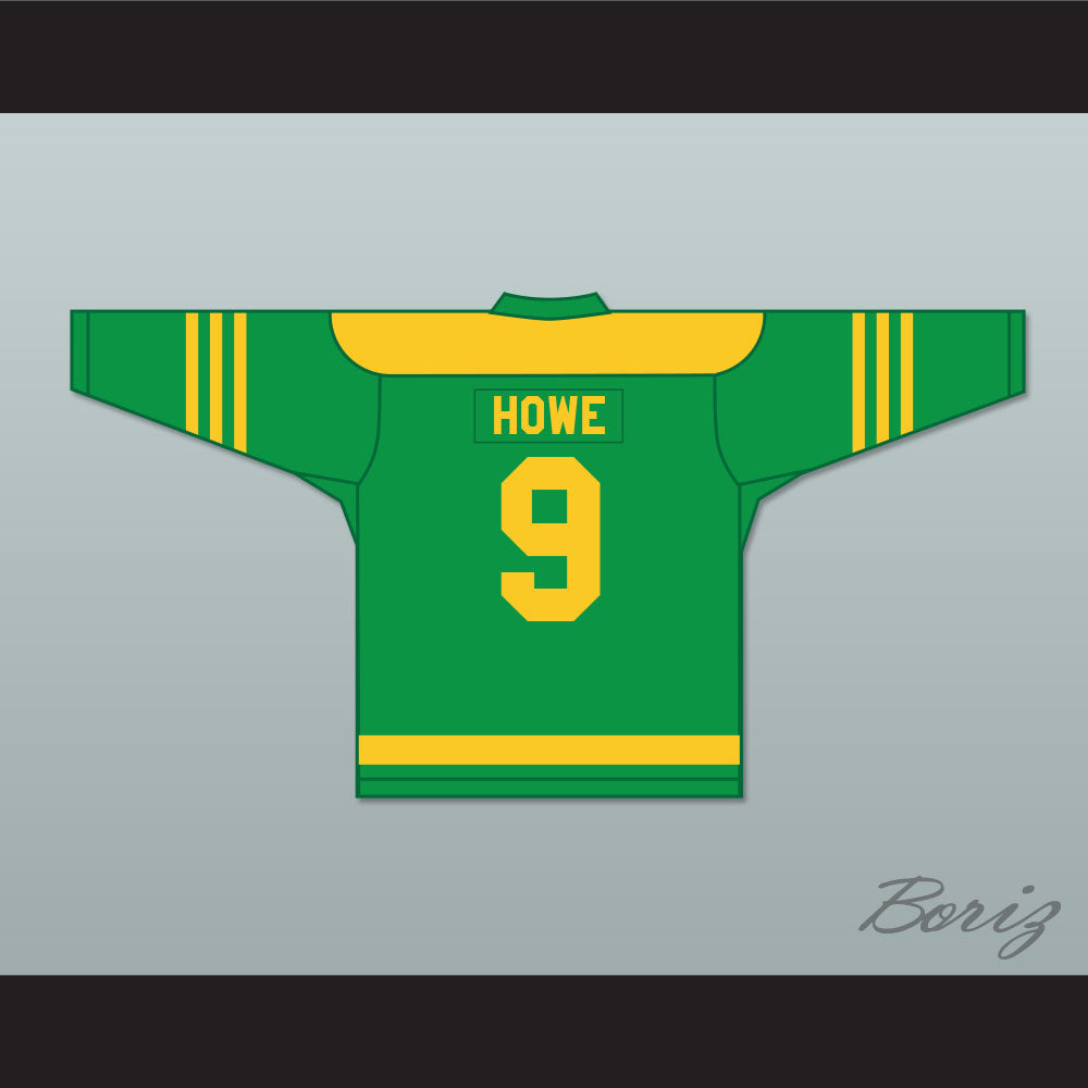 1945-46 Gordie Howe 9 Omaha Ak-Sar-Ben Knights USHL Home Hockey Jersey