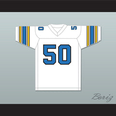 1984 USFL Gary Plummer 50 Oakland Invaders Home Football Jersey