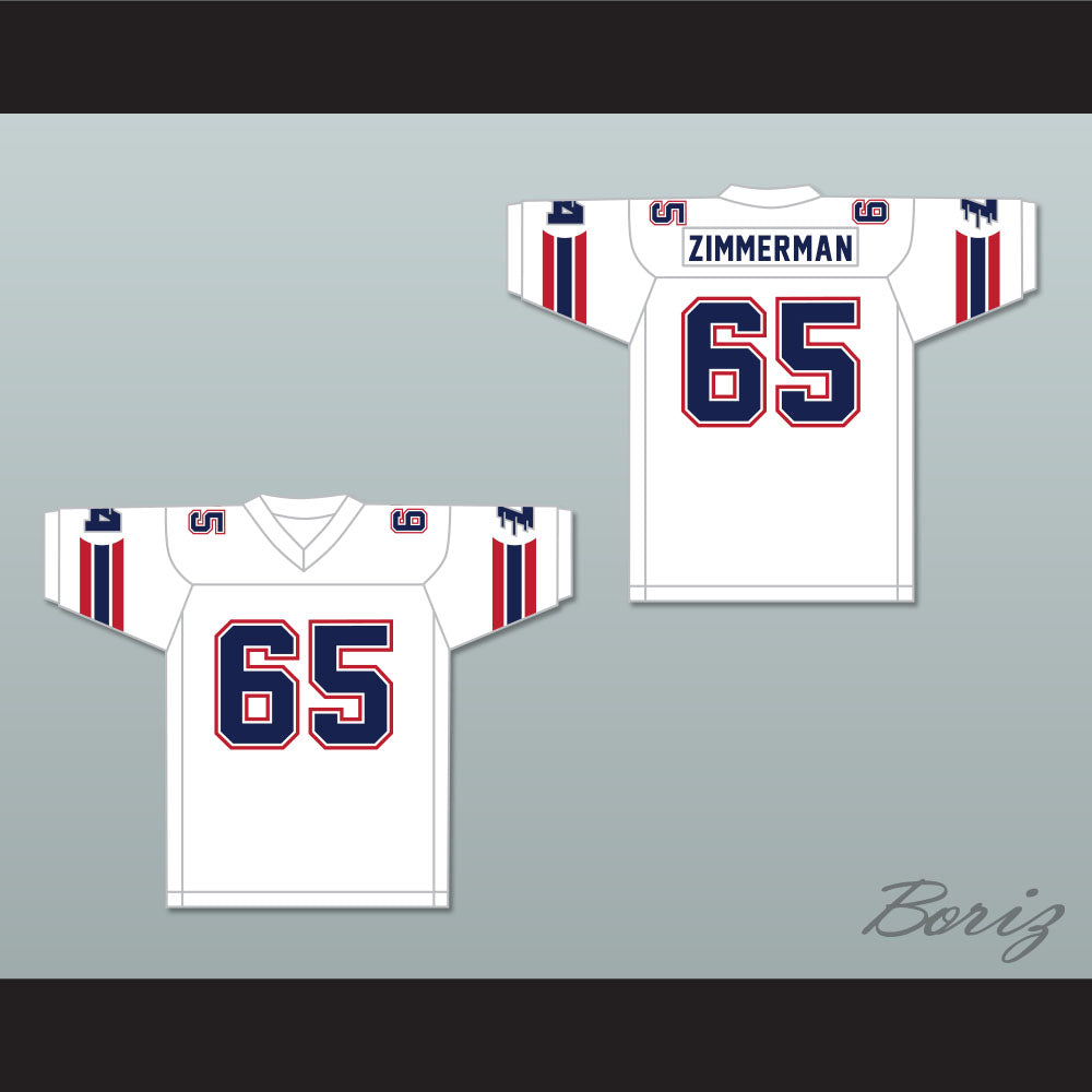 1985 USFL Gary Zimmerman 65 Los Angeles Express Home Football Jersey