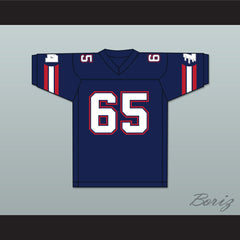 1985 USFL Gary Zimmerman 65 Los Angeles Express Road Football Jersey