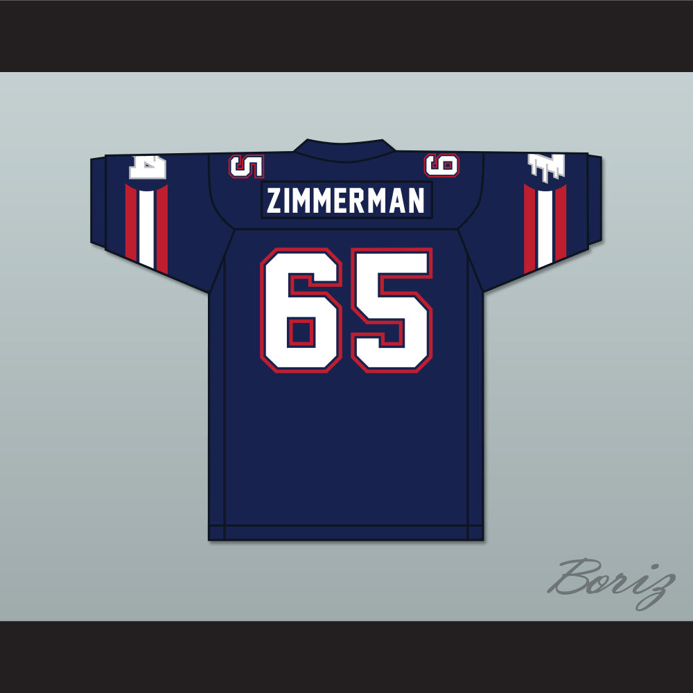 1985 USFL Gary Zimmerman 65 Los Angeles Express Road Football Jersey
